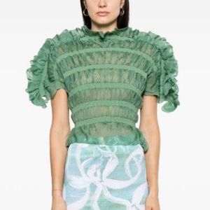 Cult Gaia Roslyn Knit Top in Spearmint XS
